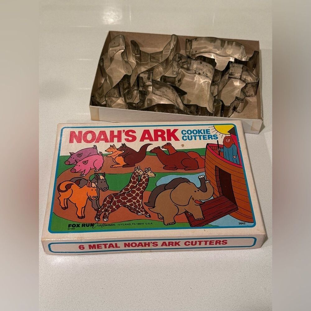 Vintage Noah’s Ark Cookie Cutters by Fox Run (1985)